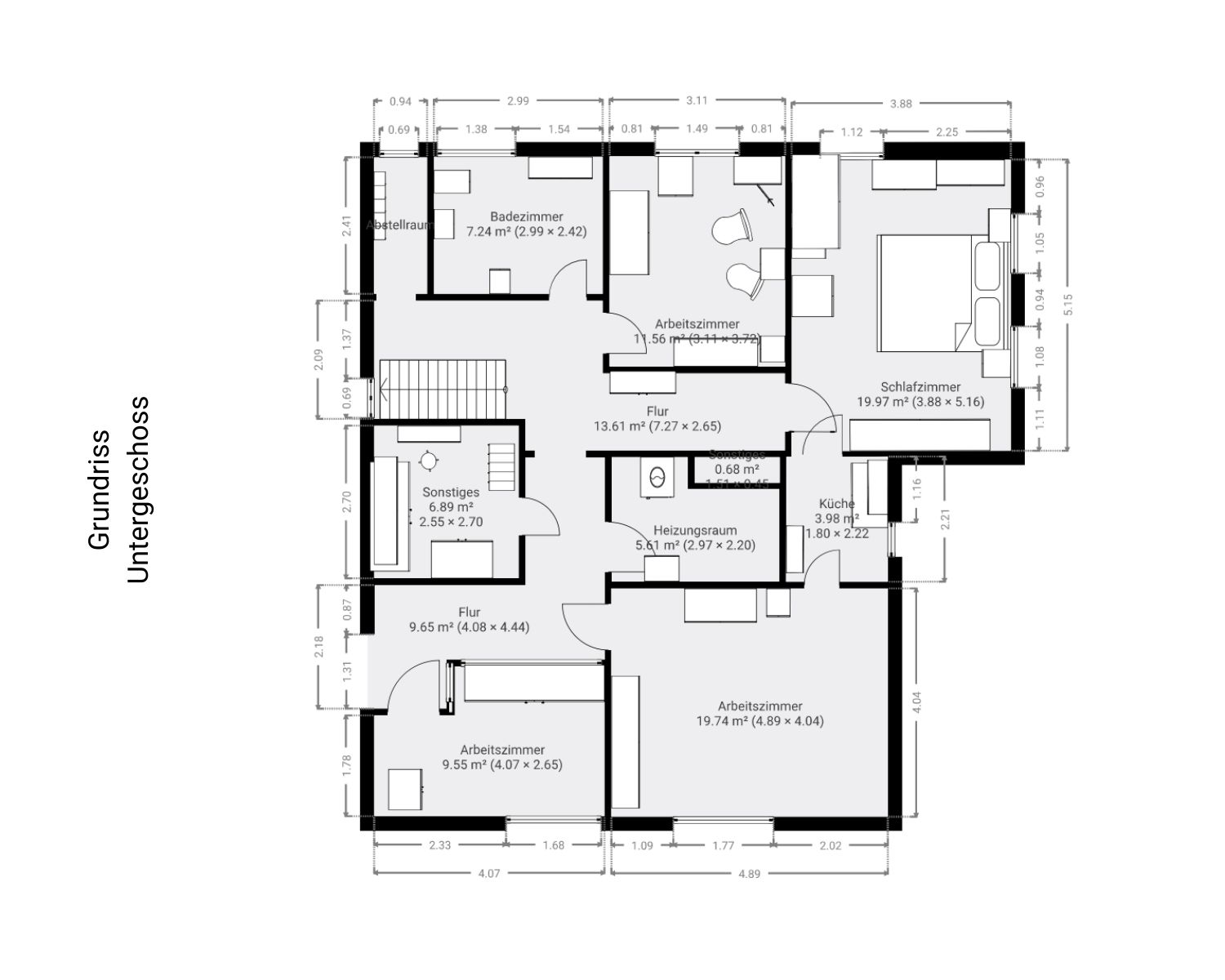 Grundriss Untergeschoss