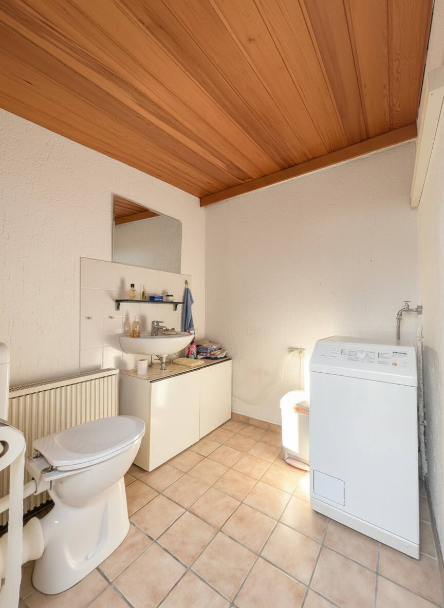 Gäste-WC und Waschraum