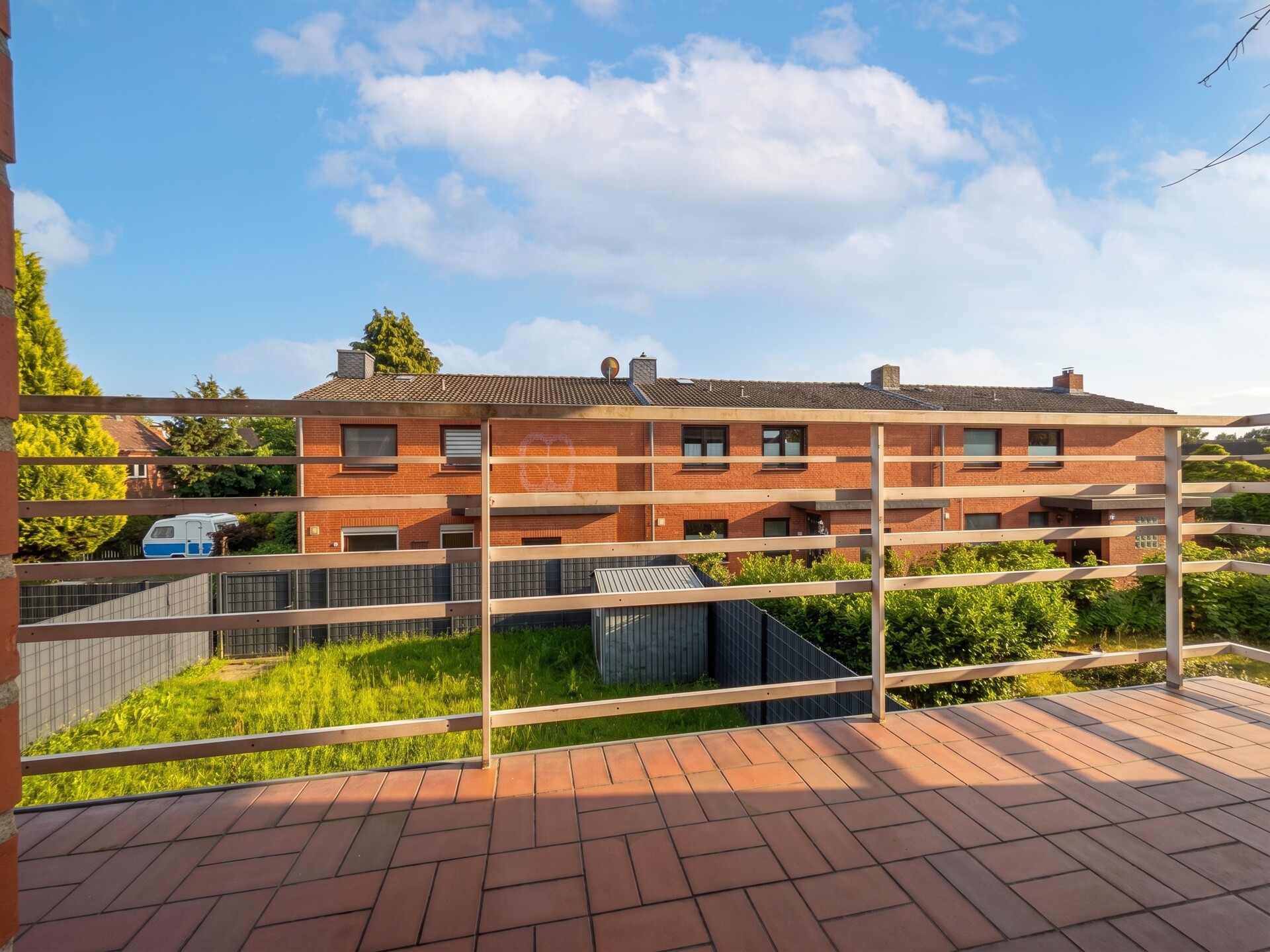 Blick vom Balkon